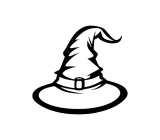 Download Halloween Witch Hat SVG: Spellbinding Silhouette Vector for Magical Crafts and Decorations