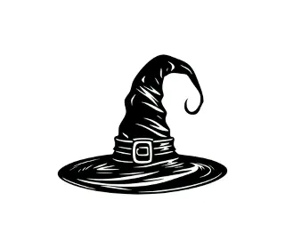 Download Spooky Halloween Witch Hat SVG | Vector Silhouette for Crafts & Decorations