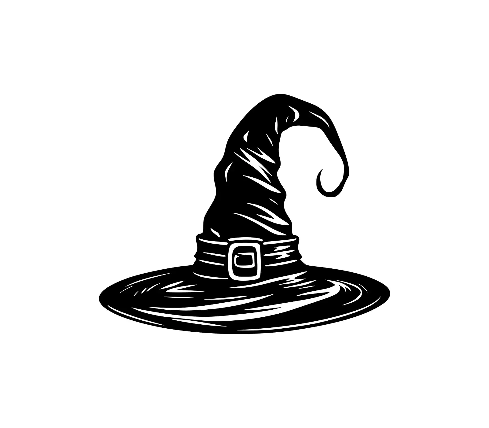 Halloween Witch Hat SVG | Vector Silhouette Download