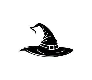 Download Spooky Silhouette Witch Hat SVG | Halloween Vector Design for Crafts, Decor & Digital Downloads