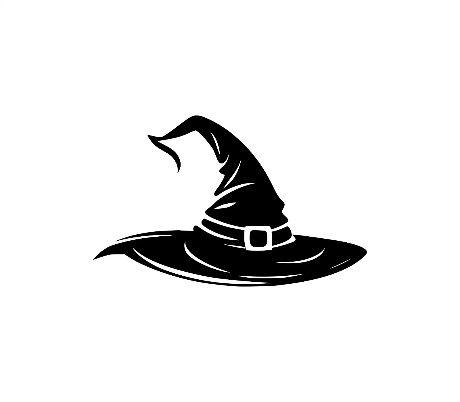 Witch Hat SVG | Halloween Silhouette Vector Design