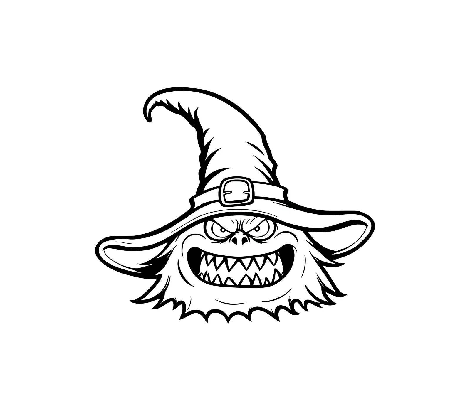 Spooky Witch Hat SVG | Halloween Vector Graphic