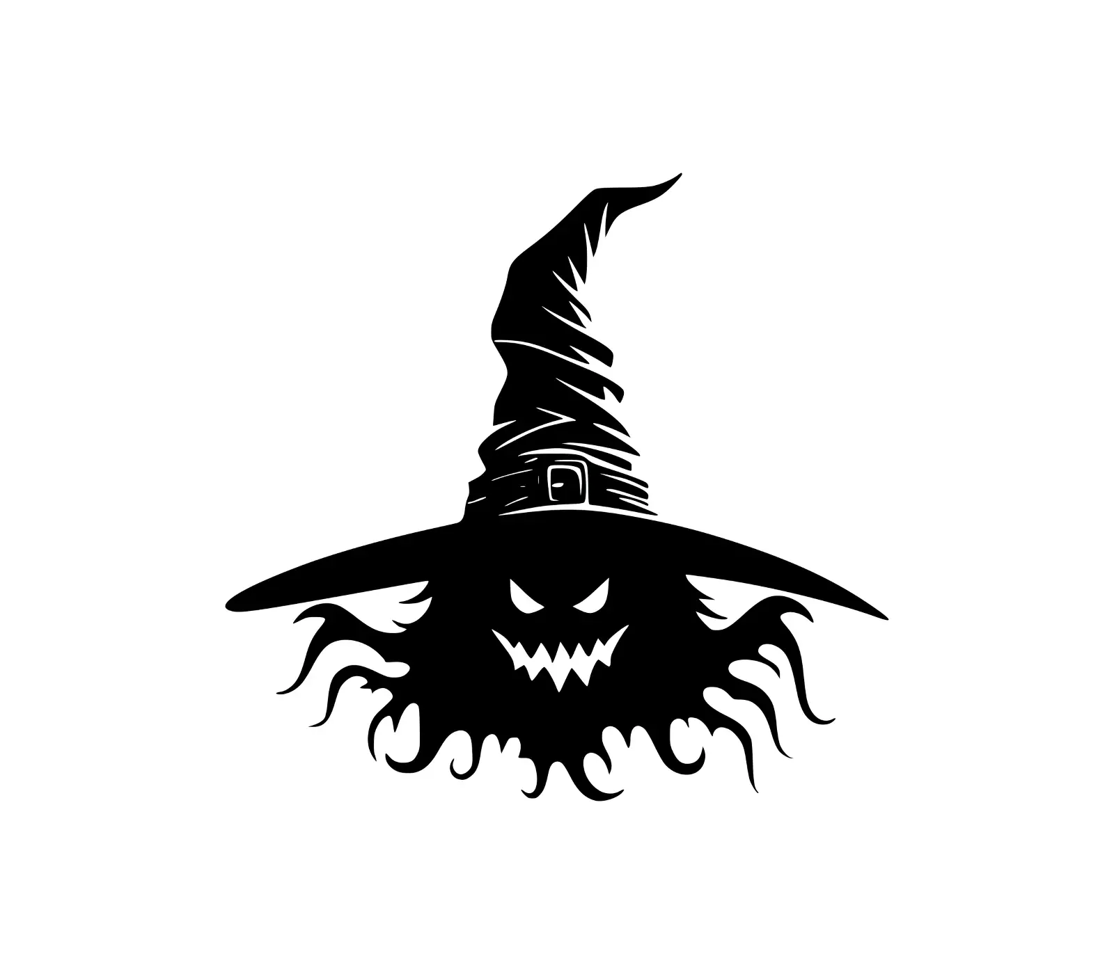 Witch Hat SVG | Halloween Silhouette Vector Art