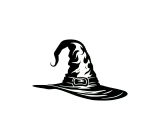 Download Spellbinding Witch Hat SVG: Versatile Halloween Vector for Crafts, Decorations & Digital Designs